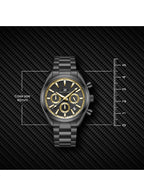 Kenneth Scott Men's Chrono & Multi Function Black Dial Watch - K23150-BBBBG