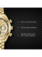 Kenneth Scott Men's Chrono & Multi Function Champagne Dial Watch - K23150-GBGC