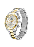 Kenneth Scott Men's Chrono & Multi Function White Dial Watch - K23150-TBTW