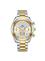 Kenneth Scott Men's Chrono & Multi Function White Dial Watch - K23150-TBTW