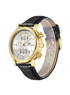 Kenneth Scott Men's Chrono & Multi Function White Dial Watch - K23151-GLBW