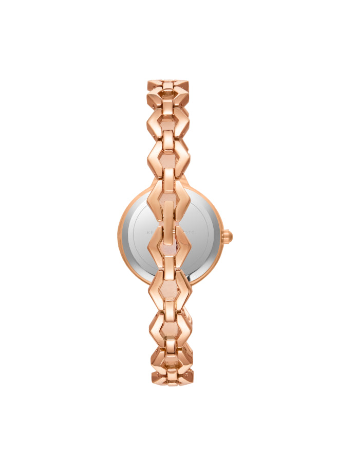 Kenneth Scott Women's Analog Silver Dial Watch - K23508-RBKS