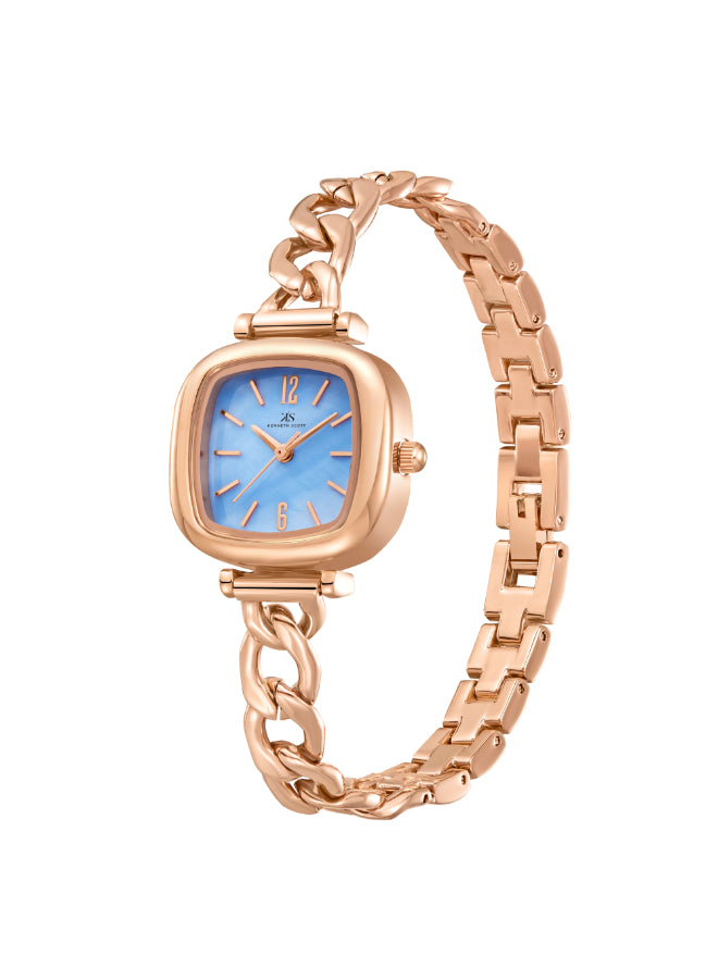 Kenneth Scott Women's Analog Blue Dial Watch - K23513-RBKL