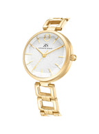 Kenneth Scott Women's Analog White Dial Watch - K23514-GBGW