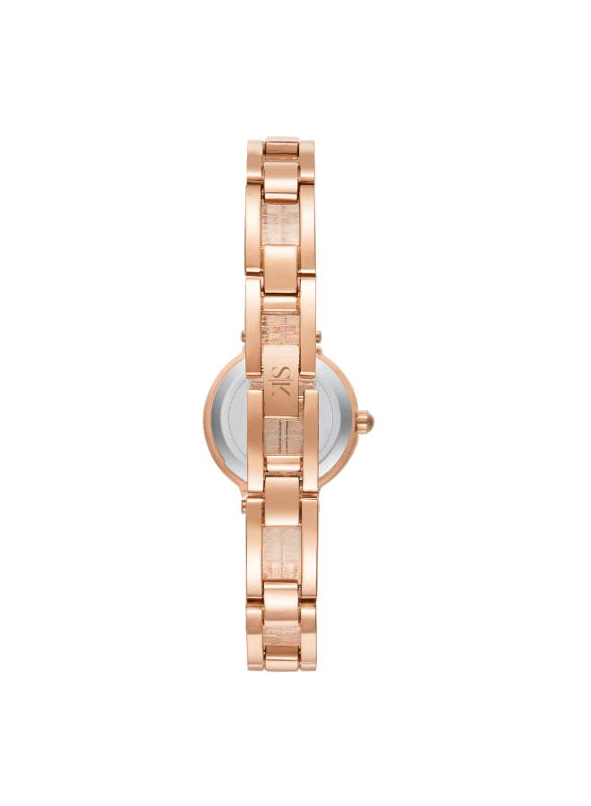Kenneth Scott Women's Analog Rose Gold Dial Watch - K23516-RBKK