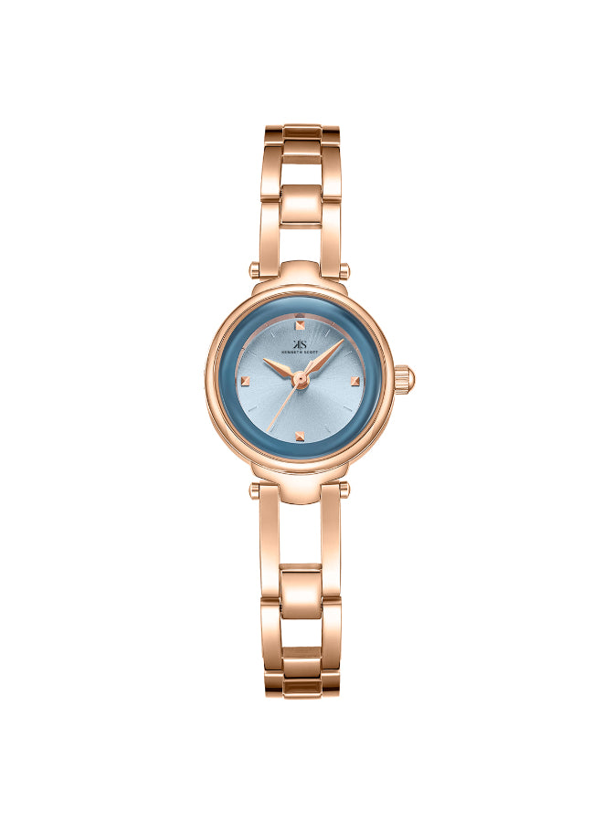 Kenneth Scott Women's Analog Blue Dial Watch - K23516-RBKL