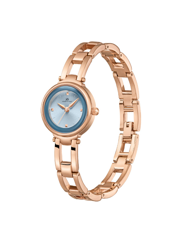 Kenneth Scott Women's Analog Blue Dial Watch - K23516-RBKL