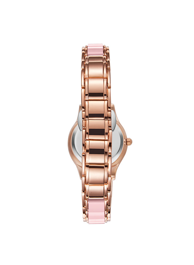 Kenneth Scott Women's Analog Pink Dial Watch - K23517-RCPP