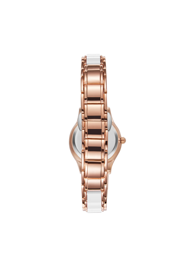 Kenneth Scott Women's Analog White Dial Watch - K23517-RCWW