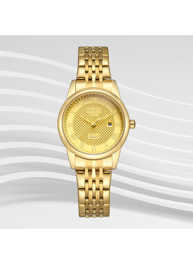 Kenneth Scott Women's Analog Champagne Dial Watch - K23530-GBGC