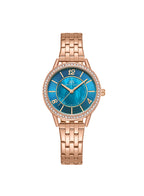 Kenneth Scott Women's Analog Blue Dial Watch - K23537-RBKMN