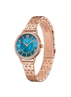 Kenneth Scott Women's Analog Blue Dial Watch - K23537-RBKMN