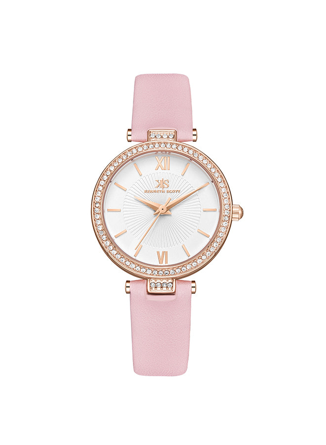 Kenneth Scott Women's Analog White Dial Watch - K23539-RLPW