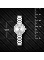 ساعة كينيث سكوت النسائية التناظرية ذات المينا الفضية - K23542-SBSS