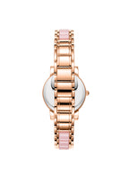 ساعة كينيث سكوت النسائية التناظرية ذات المينا الوردية - K23547-KCPP