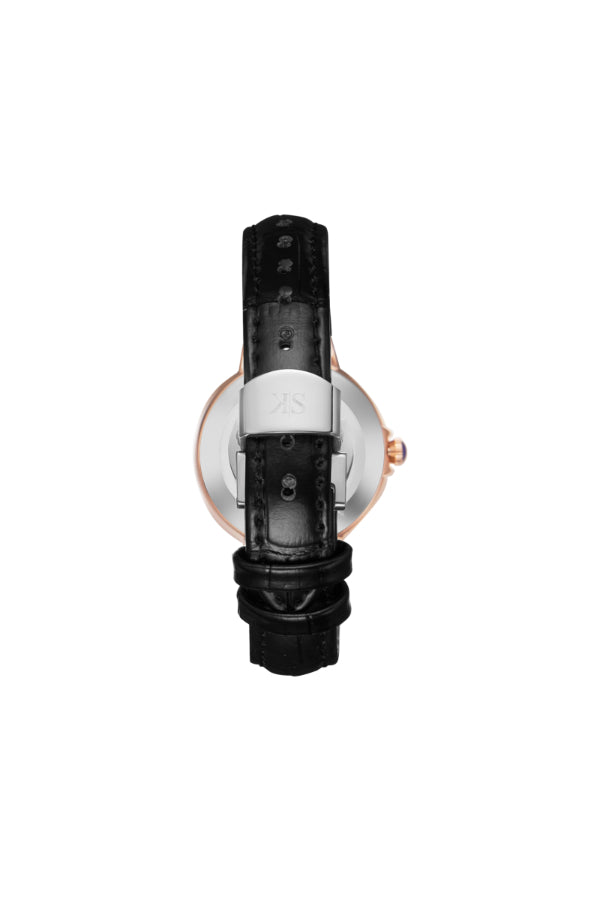 Kenneth Scott Women's Analog White Dial Watch - K23553-RLBW