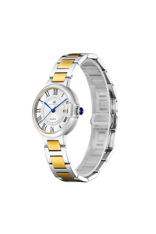 Kenneth Scott Women's Analog White Dial Watch - K23553-TBTW
