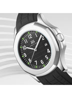 Kenneth Scott Men's Analog Black Dial Watch - K24014-SSBB