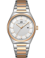 Kenneth Scott Men's Analog White Dial Watch - K24016-KBKW