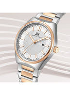 Kenneth Scott Men's Analog White Dial Watch - K24016-KBKW