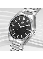 Kenneth Scott Men's Analog Black Dial Watch - K24016-SBSB