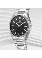 Kenneth Scott Men's Analog Black Dial Watch - K24016-SBSB