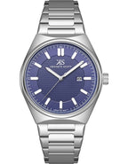 Kenneth Scott Men's Analog Blue Dial Watch - K24016-SBSN