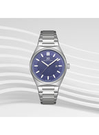 Kenneth Scott Men's Analog Blue Dial Watch - K24016-SBSN