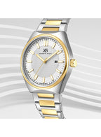Kenneth Scott Men's Analog White Dial Watch - K24016-TBTW