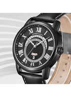 Kenneth Scott Men's Analog Black Dial Watch - K24020-BLBB