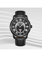 Kenneth Scott Men's Analog Black Dial Watch - K24020-BLBB