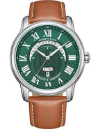 Kenneth Scott Men's Analog Green Dial Watch - K24020-SLEH