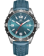 Kenneth Scott Men's Analog Green Dial Watch - K24022-QLGG