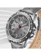 Kenneth Scott Men's Analog Grey Dial Watch - K24022-XLXX