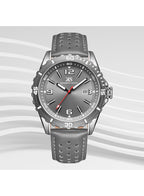 Kenneth Scott Men's Analog Grey Dial Watch - K24022-XLXX