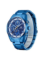 Kenneth Scott Men's Multi Function Blue Dial Watch - K24117-NBNN