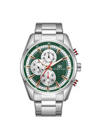 Kenneth Scott Men's Multi Function Green Dial Watch - K24117-SBSH
