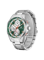 Kenneth Scott Men's Multi Function Green Dial Watch - K24117-SBSH