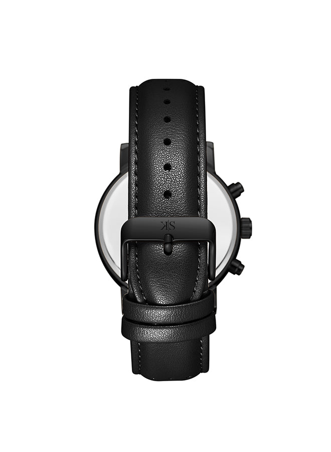 Kenneth Scott Men's Analog Black Dial Watch - K24119-BLBB