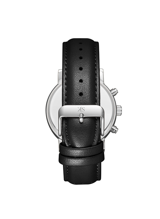 Kenneth Scott Men's Analog Black Dial Watch - K24119-SLBB
