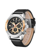 Kenneth Scott Men's Analog Black Dial Watch - K24121-SLBBK
