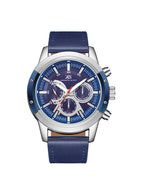 Kenneth Scott Men's Analog Blue Dial Watch - K24121-SLNN