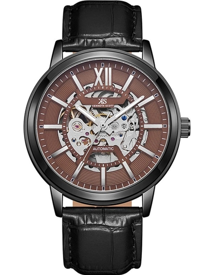 Kenneth Scott Men's Automatic  Green Dial Watch - K24323-BLBH