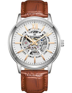 Kenneth Scott Men's Automatic  White Dial Watch - K24323-SLDWK
