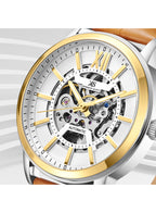 Kenneth Scott Men's Automatic  White Dial Watch - K24323-TLFW