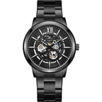 Kenneth Scott Men's Automatic  Black Dial Watch - K24324-BBBB