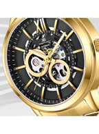 Kenneth Scott Men's Automatic  Black Dial Watch - K24324-GBGB