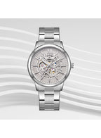 Kenneth Scott Men's Automatic  Grey Dial Watch - K24324-SBSX