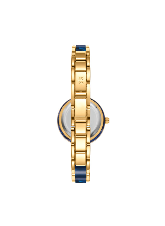 Kenneth Scott Women's Analog Blue Dial Watch - K24501-GCNN