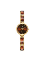 Kenneth Scott Women's Analog Brown Dial Watch - K24502-GCDD